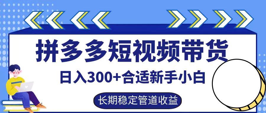 拼多多短视频带货日入300+，实操账户展示看就能学会壹学湾 - 一站式在线学习平台，专注职业技能提升与知识成长壹学湾