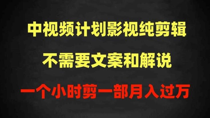 中视频计划影视纯剪辑，不需要文案和解说，一个小时剪一部，100%过原创月入过万【揭秘】壹学湾 - 一站式在线学习平台，专注职业技能提升与知识成长壹学湾