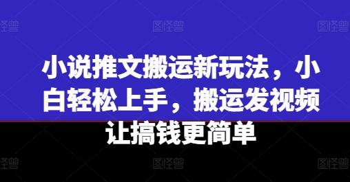 小说推文搬运新玩法，小白轻松上手，搬运发视频让搞钱更简单壹学湾 - 一站式在线学习平台，专注职业技能提升与知识成长壹学湾