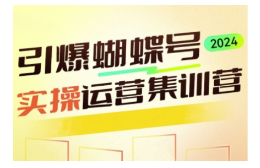 引爆蝴蝶号实操运营，助力你深度掌握蝴蝶号运营，实现高效实操，开启流量变现之路壹学湾 - 一站式在线学习平台，专注职业技能提升与知识成长壹学湾