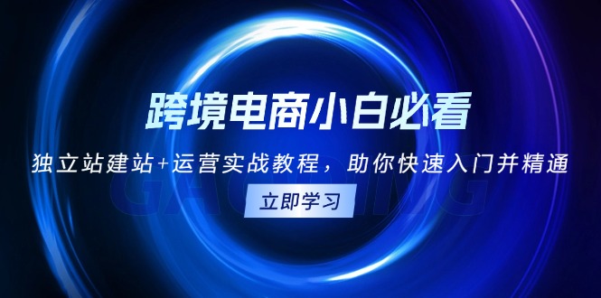 跨境电商小白必看！独立站建站+运营实战教程，助你快速入门并精通壹学湾 - 一站式在线学习平台，专注职业技能提升与知识成长壹学湾