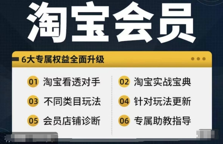 淘宝会员【淘宝所有课程，全面分析对手】，初级到高手全系实战宝典壹学湾 - 一站式在线学习平台，专注职业技能提升与知识成长壹学湾