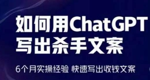 如何用ChatGPT写出杀手文案，6个月实操经验，快速写出收钱文案壹学湾 - 一站式在线学习平台，专注职业技能提升与知识成长壹学湾