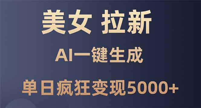 美女暴力拉新，通过AI一键生成，单日疯狂变现5000+，纯小白一学就会！壹学湾 - 一站式在线学习平台，专注职业技能提升与知识成长壹学湾