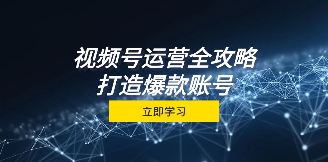 视频号运营全攻略，从定位到成交一站式学习，视频号核心秘诀，打造爆款…壹学湾 - 一站式在线学习平台，专注职业技能提升与知识成长壹学湾