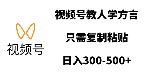 视频号教人学方言，只需复制粘贴，日入多张壹学湾 - 一站式在线学习平台，专注职业技能提升与知识成长壹学湾