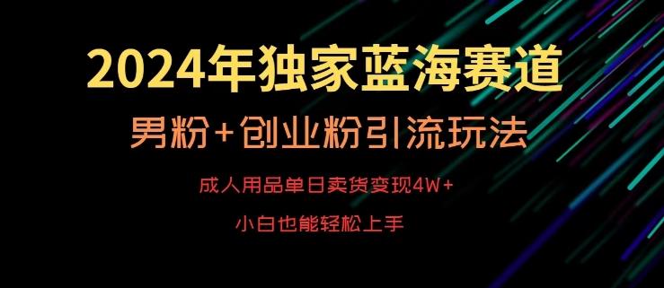 2024年独家蓝海赛道，成人用品单日卖货变现4W+，男粉+创业粉引流玩法，不愁搞不到流量【揭秘】壹学湾 - 一站式在线学习平台，专注职业技能提升与知识成长壹学湾