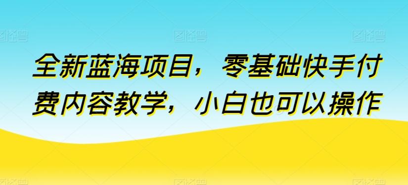 全新蓝海项目，零基础快手付费内容教学，小白也可以操作【揭秘】壹学湾 - 一站式在线学习平台，专注职业技能提升与知识成长壹学湾