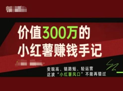 价值300万的小红书赚钱手记，变现高、链路短、轻运营，这波“小红薯风口”不能再错过壹学湾 - 一站式在线学习平台，专注职业技能提升与知识成长壹学湾