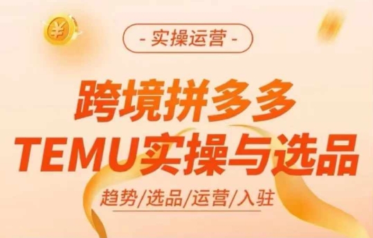 跨境拼多多TEMU实操与选品，多多temu跨境选品运营实操壹学湾 - 一站式在线学习平台，专注职业技能提升与知识成长壹学湾