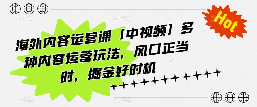 海外内容运营课【中视频】多种内容运营玩法，风口正当时，掘金好时机壹学湾 - 一站式在线学习平台，专注职业技能提升与知识成长壹学湾