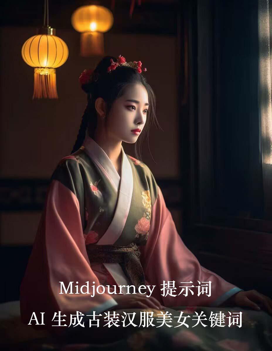 Midjourney关键词-AI生成中国风古装汉服美女人像提示关键词壹学湾 - 一站式在线学习平台，专注职业技能提升与知识成长壹学湾