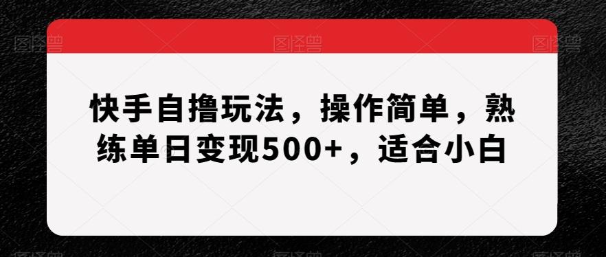 快手自撸玩法，操作简单，熟练单日变现500+，适合小白【揭秘】壹学湾 - 一站式在线学习平台，专注职业技能提升与知识成长壹学湾