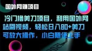 冷门撸美刀项目，利用国外网站刷视频，轻松日入80+美刀，可放大操作，小白随便上手壹学湾 - 一站式在线学习平台，专注职业技能提升与知识成长壹学湾