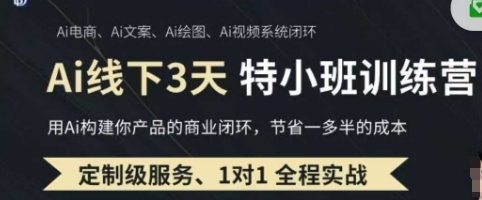 AI实操培训第20-21期线下,0基础保姆级教程,3月最新整理,企业获客、降本增效、打造超级个体-百创源-全网首发各大平台项目资源、专注分享新出网上vip赚钱方法、vip课程视频教程、付费网络课程以及网赚培训,学习引流、建站、赚钱等,学项目技术从这里开始!