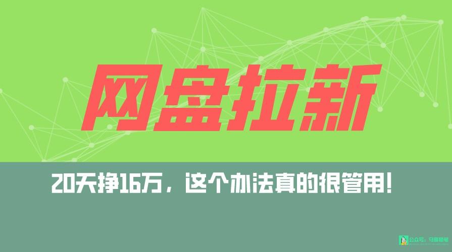 网盘拉新+私域全自动玩法，0粉起号，小白可做，当天见收益，已测单日破5000壹学湾 - 一站式在线学习平台，专注职业技能提升与知识成长壹学湾