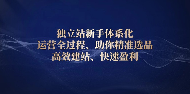 独立站新手体系化 运营全过程，助你精准选品、高效建站、快速盈利壹学湾 - 一站式在线学习平台，专注职业技能提升与知识成长壹学湾