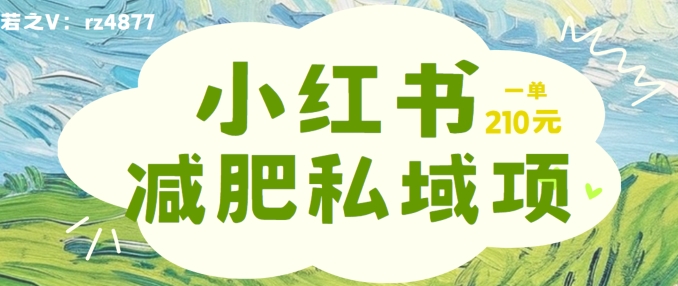 小红书减肥粉，私域变现项目，一单就达210元，小白也能轻松上手【揭秘】壹学湾 - 一站式在线学习平台，专注职业技能提升与知识成长壹学湾