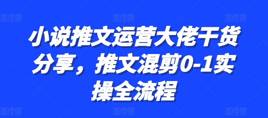 小说推文运营大佬干货分享，推文混剪0-1实操全流程壹学湾 - 一站式在线学习平台，专注职业技能提升与知识成长壹学湾