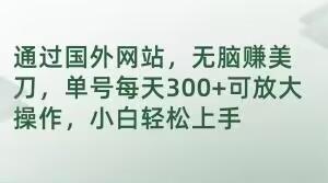 通过国外网站，无脑赚美刀，单号每天300+可放大操作，小白轻松上手【揭秘】壹学湾 - 一站式在线学习平台，专注职业技能提升与知识成长壹学湾